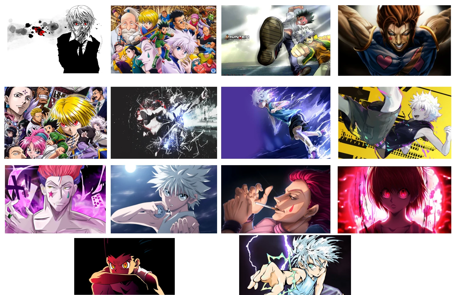 Настенный холст Hunter X Gon Killua Hisoka Kurapika постеры живопись художественные принты