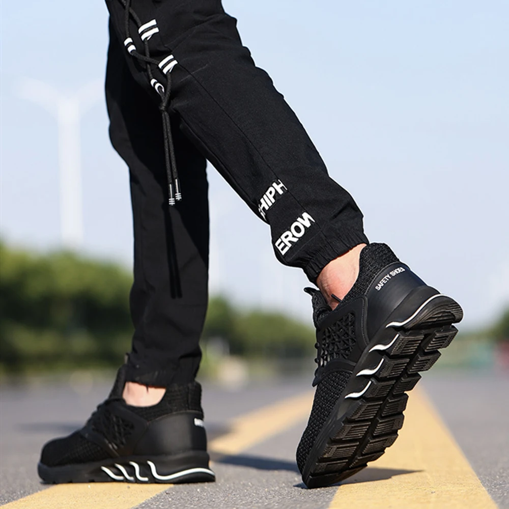 Рабочая страховая обувь мужская европейская стандартная стальная заглушка для