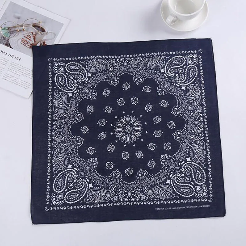 

Vintage Bohemia Style Bandana Square Scarf Headband For Women Men Face Mask Cross Turban Bandanas Hair Tie Headscarf Headwear