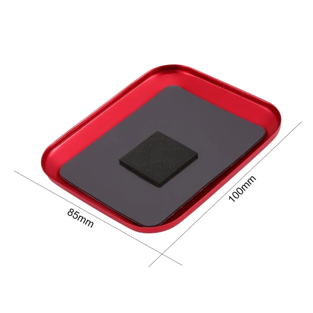 

2021 Magnetic Aluminum Alloy Tray Mounting Screws RC car boat plane drone Screw Repair Tray plate Disk Model crawler Tool