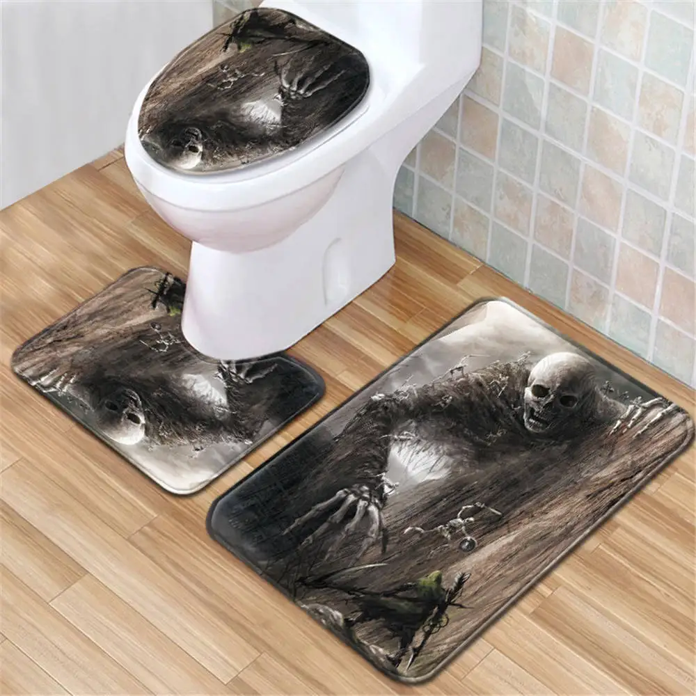 Набор из 3 предметов для ванной комнаты в скандинавском стиле|Коврики ванной| |