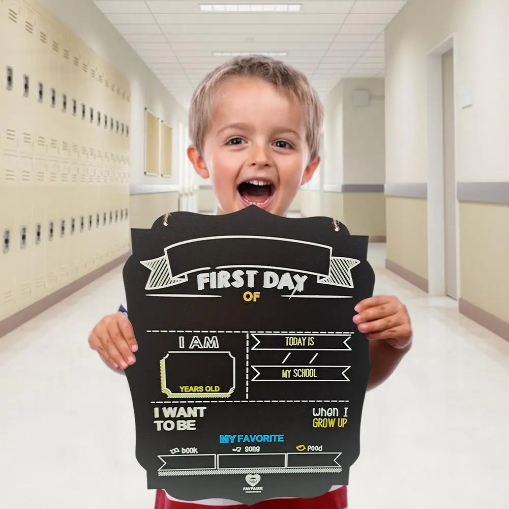 

First Day Of School Chalkboard Chalkboard Sign Hanging Reusable Easy Clean Decoration For Kids Back To School Sign Home Decor