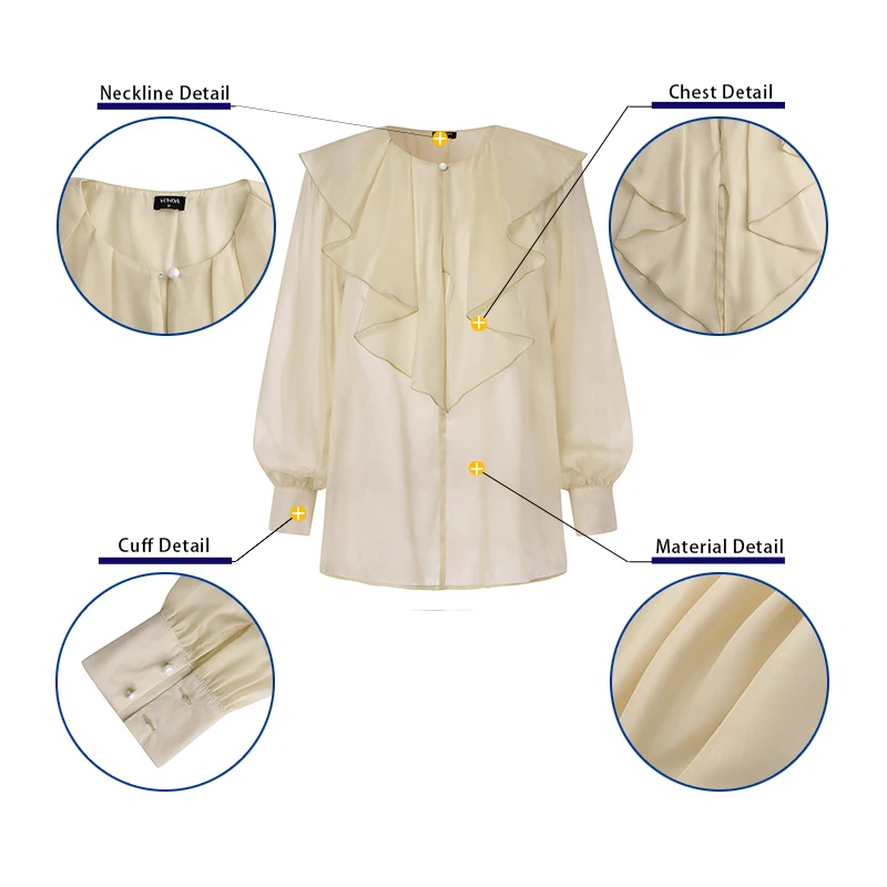

Women Blouse VONDA Casual Solid Long Sleeve Vintage Pleated Lace Button Up Shirts Lady's Office Bohemian Blusas Femininas 5XL