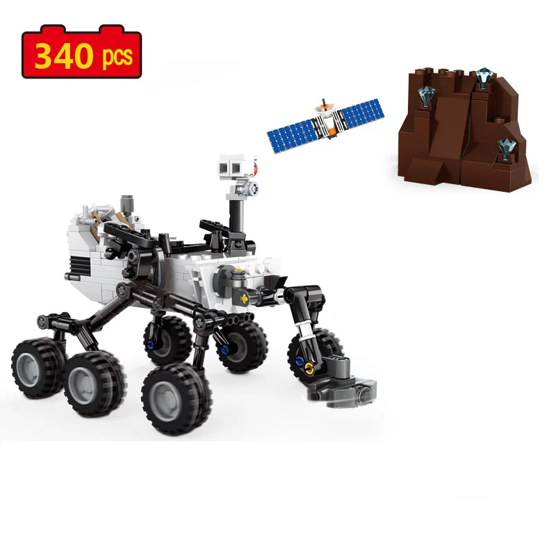 Конструктор Военная серия Космос исследование науки лунный Ровер астронавт DIY