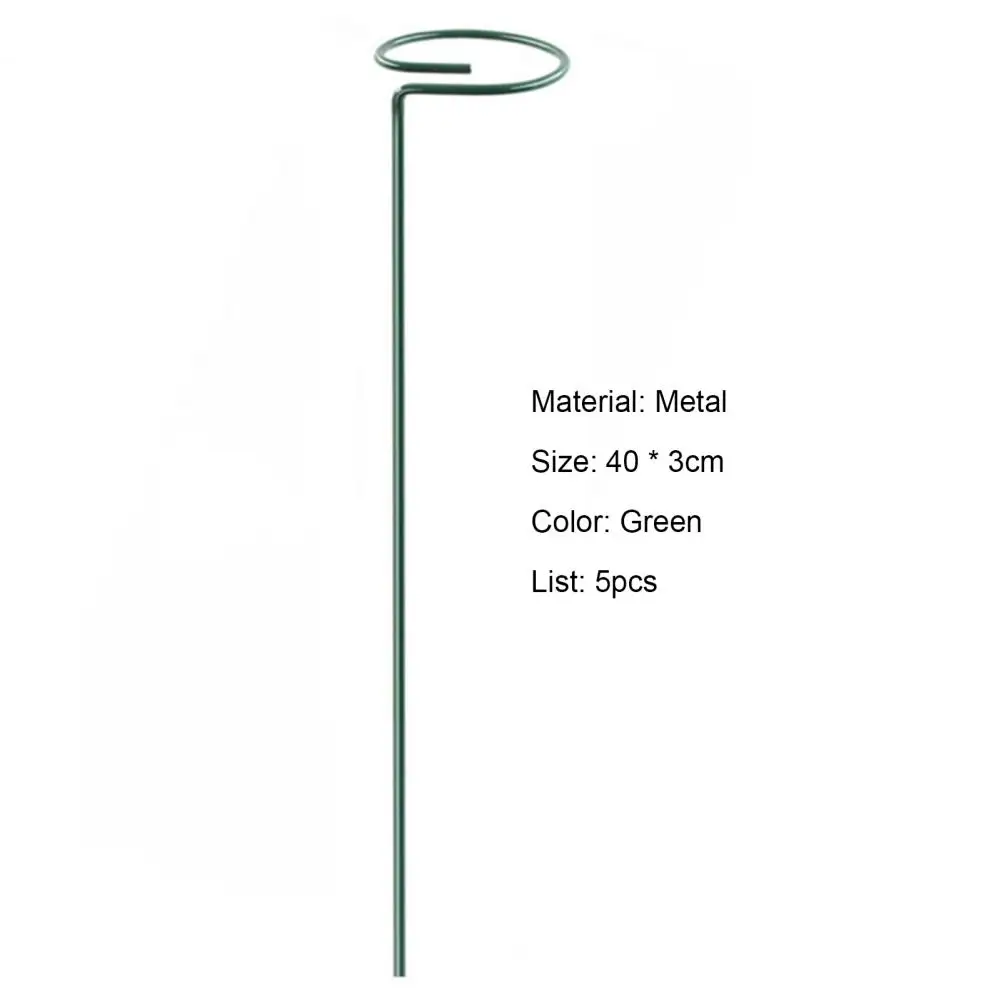 

1 Set Plant Support Ring Metal Material Anti-Cracking Multi-Use Strong Construction Metal Effective Plant Support Ring for Home