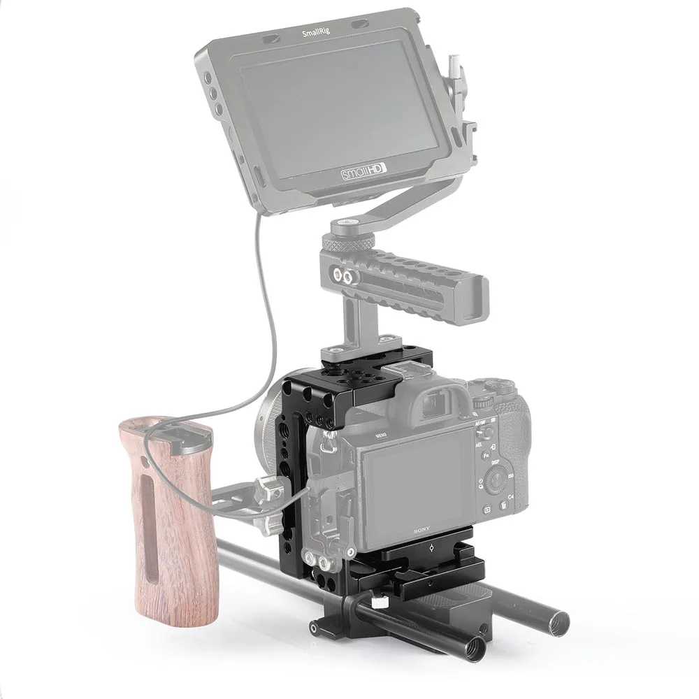 SmallRig Quick Release DSLR камера клетка с Arca Стиль Quick Plate Половина Клетка для sony A7R III/A7 III/A7 II/A7R II/A7S II 2238