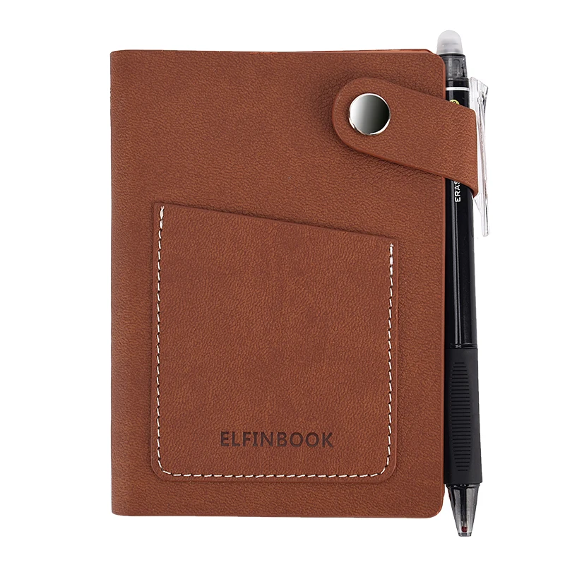 

Mini Smart Reusable Notebook Diary Notepad Vintage Leather Paper Note Book Stationery Gift Traveler Journal