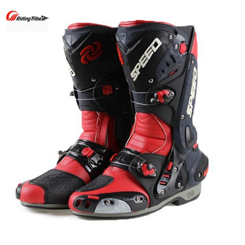Мотоциклетные ботинки профессиональные гоночные Нескользящие из микрофибры |