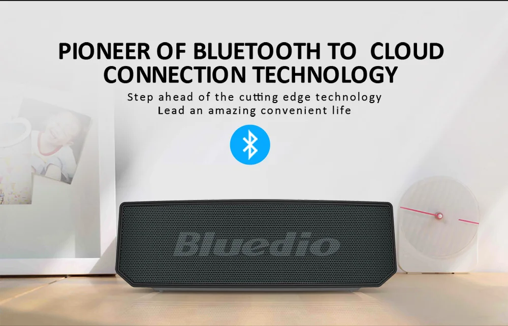 Bluedio BS-6 Лидер продаж беспроводной высококачественный bluetooth-динамик с поддержкой голосового управления мини-динамик с микрофоном
