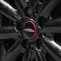 4 car wheel hub cover cap sticker rim decal tire center emblem for mini cooper s jcw r55 r60 r61 f54 f55 f56 f57 f60 accessories