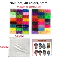 2472 colors box set hama beads toy 2 65mm perler educational kids 3d puzzles diy toys pegboard sheets ironing paper fuse beads