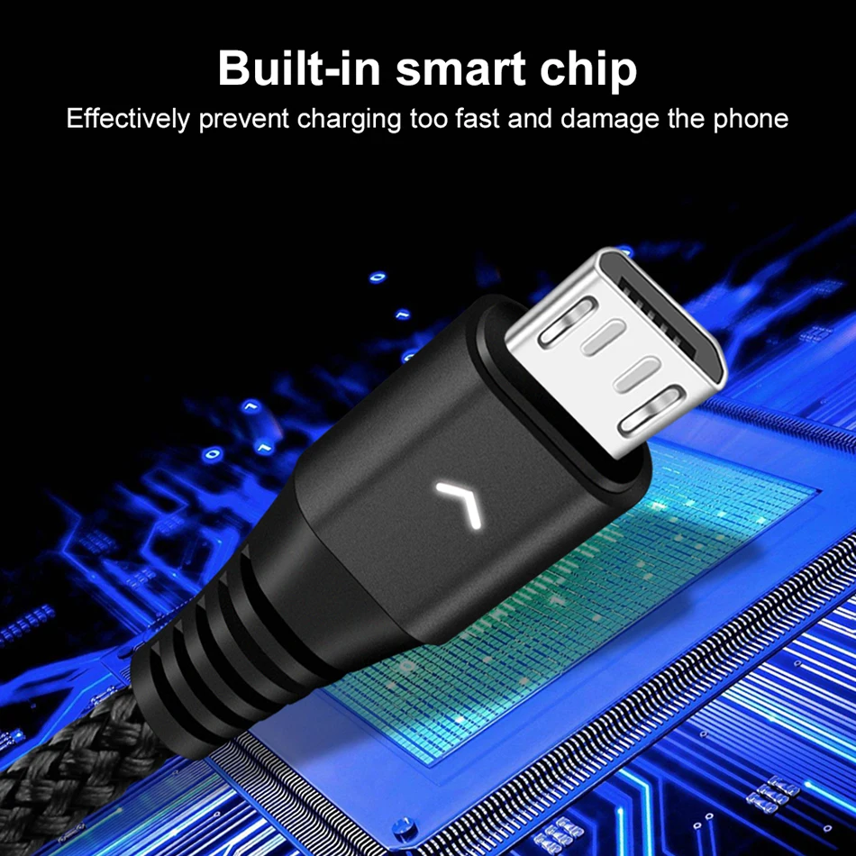 Micro USB кабель 0,3 м 1,2 м 1,8 м нейлон быстрая Синхронизация данных зарядки зарядное устройство кабель провод для Samsung Xiaomi LG мобильный телефон HTC кабели