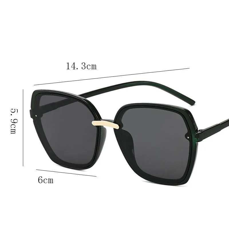 

2021 Big Frame Vintage Polygonal Sunglasses Brand Designer Irregular Large Sun Glasses For Women Retro Eyewear Versatile Glasses