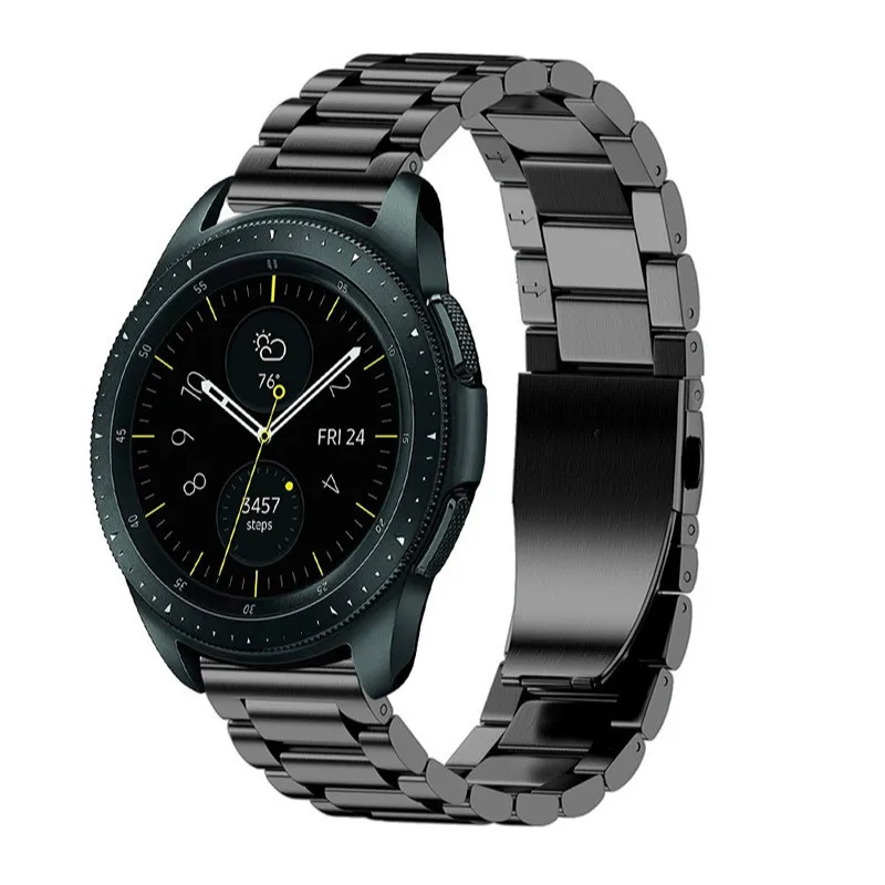 Ремешок из нержавеющей стали для мужских и женских часов серебристый золотистый