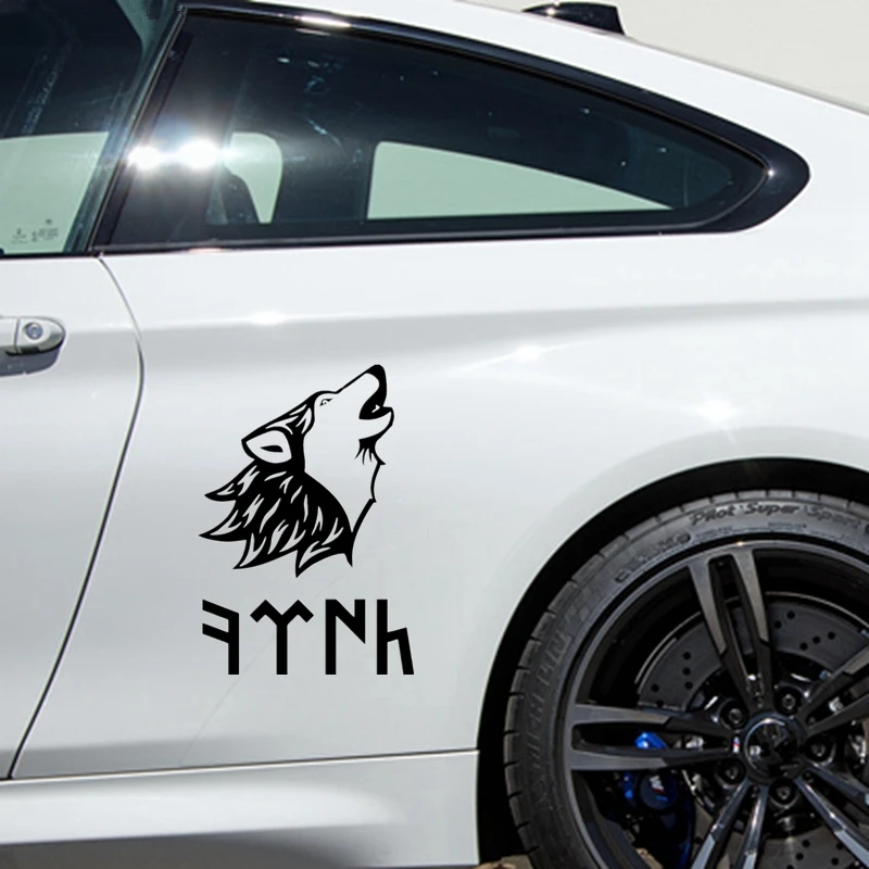 

Classic Car Stickers Language and Wolf Funny Vinyl Car Sticker Reflective Waterproof Car Decal Stickers on Car Truck Bumper 15cm