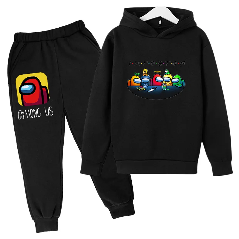 

Fashion Among Us Clothes for Kids Games Character Costume Boys Girls Cute Sweatshirt Hoodies Tops+Pants Pullover Tracksuit