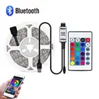 Лента светодиодная, 5 в постоянного тока, USB 2835, RGB, Bluetooth, управление музыкой