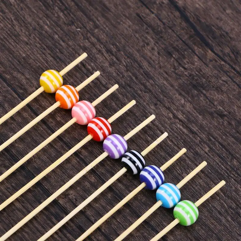 100 шт. одноразовые деревянные Еда фрукты выбирает пить коктейль напиток закуска