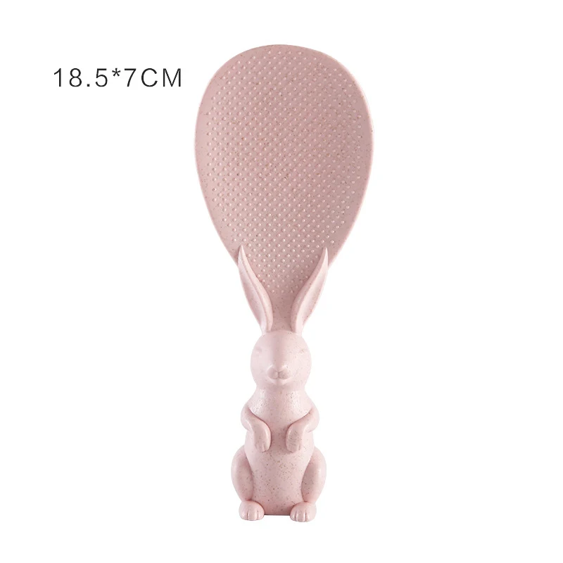 

Wheat Straw Rabbit Spoon Can Stand Up Rabbit Rice Shovel Rice Cooker Rice Spoon Creative Non-Stick Rice Cartoon Rice Spoon