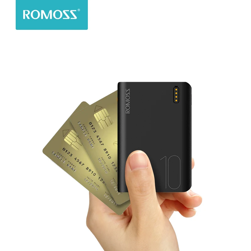 Пауэрбанк ROMOSS Sense4, 10000 мАч, быстрая зарядка, 10000 мАч | Мобильные телефоны и аксессуары | АлиЭкспресс
