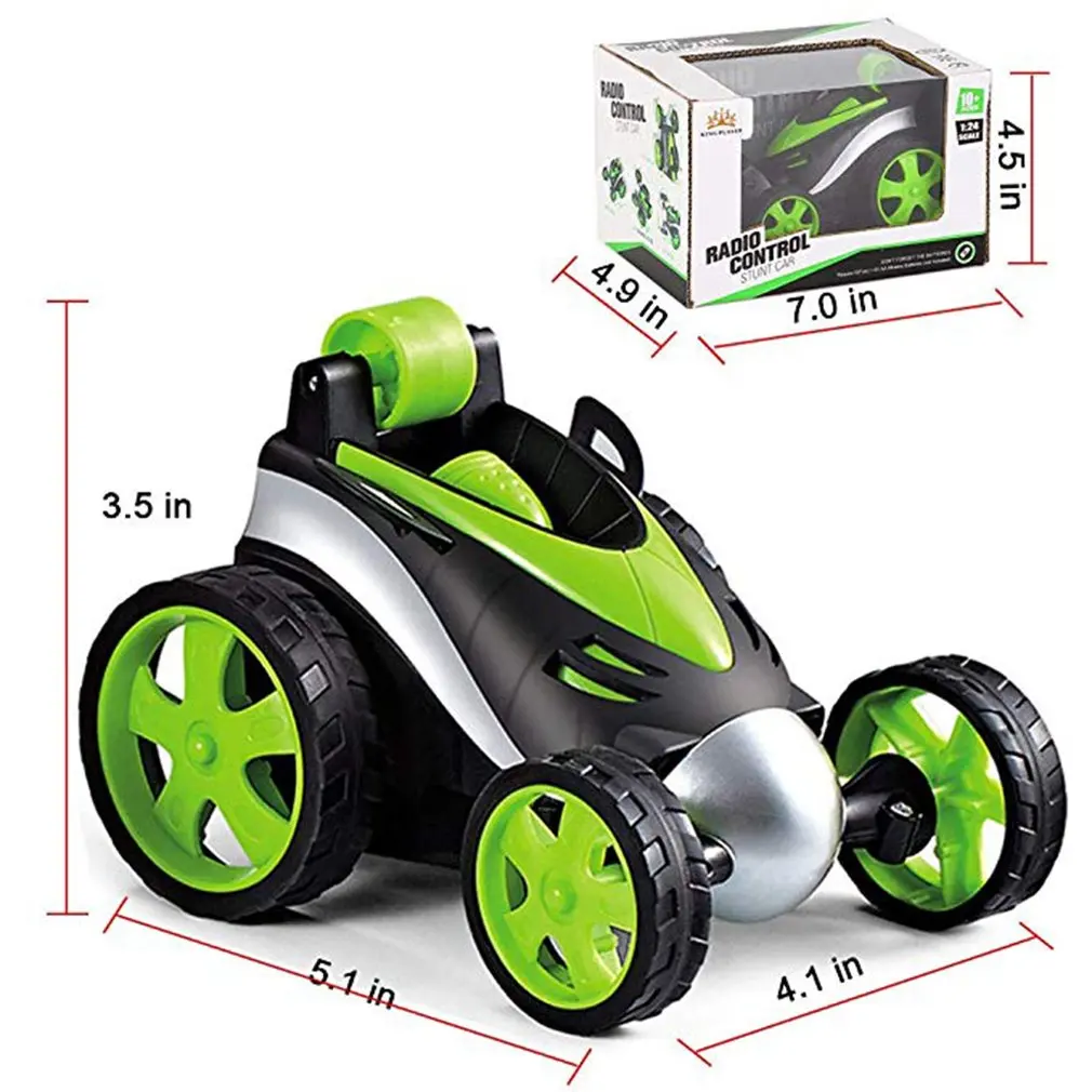 

Wireless Remote Control Tumbling Stunt Car Dump Truck Boy Kids Stalls Electric Toy Cross Explosion Models