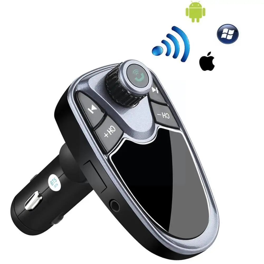 

Car Bluetooth Wireless FM Transmitter Kit MP3 Player Drive Charger Adapter Flash TF USB Support Radio Card U4K7
