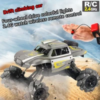 4wd rc stunt car toys rc stunt car toys with gesture sensor watch off road hand controlled rotation drift vehicle gift for kids