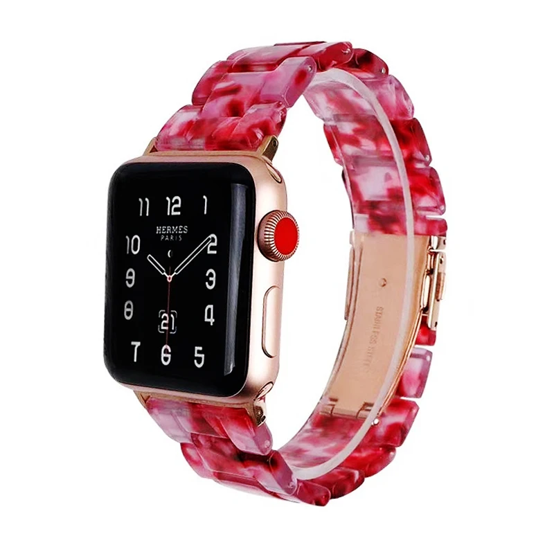 

Ремешок Pride из смолы для apple watch band 40 мм 44 мм 42 мм 38 мм 45 мм 41 мм, металлический браслет с пряжкой для iwatch 7/6/5/4/3/2/SE correa