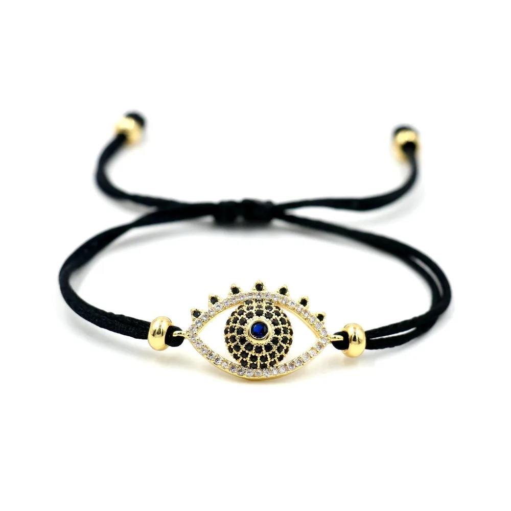 С клипсами Дурной глаз браслеты с брелоками для женщин влюбленных на счастье