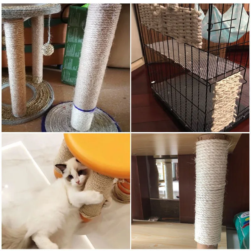 Сменная сизалевая веревка для кошек 6 мм Когтеточка устройство ремонта