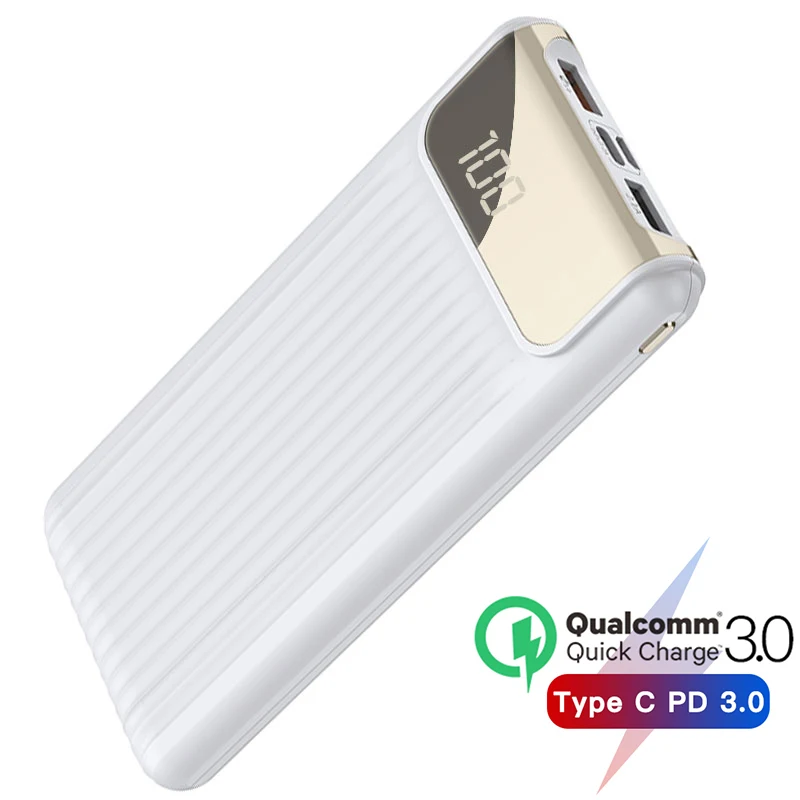 PD3.0 power Bank 10000 мАч Quick Charge 3,0 power bank для iPhone Xiaomi портативное зарядное устройство Внешняя батарея usb type C PD Poverbank
