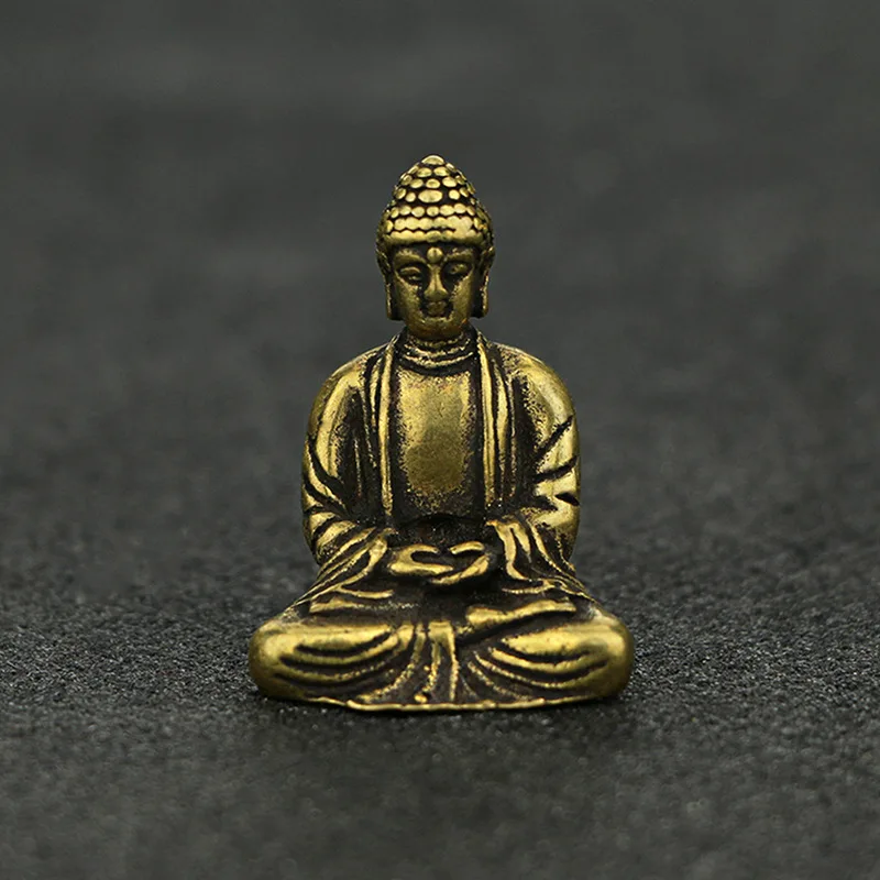Статуя из чистой искусственной кожи маленькие скульптуры Сакьямуни Декор для