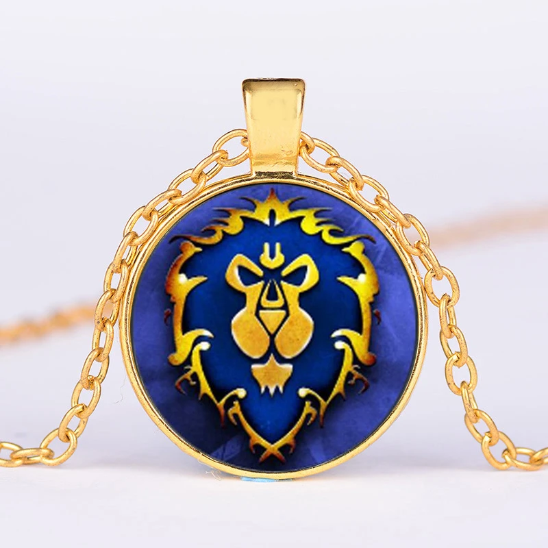 Style 7 SONGDA Горячая игра Мир Warcraft племенные метки ожерелье WOW Красный символ Орды ожерелья с подвесками для мужчин и женщин вентиляторы сувенирный подарок - Окраска металла: Style 7