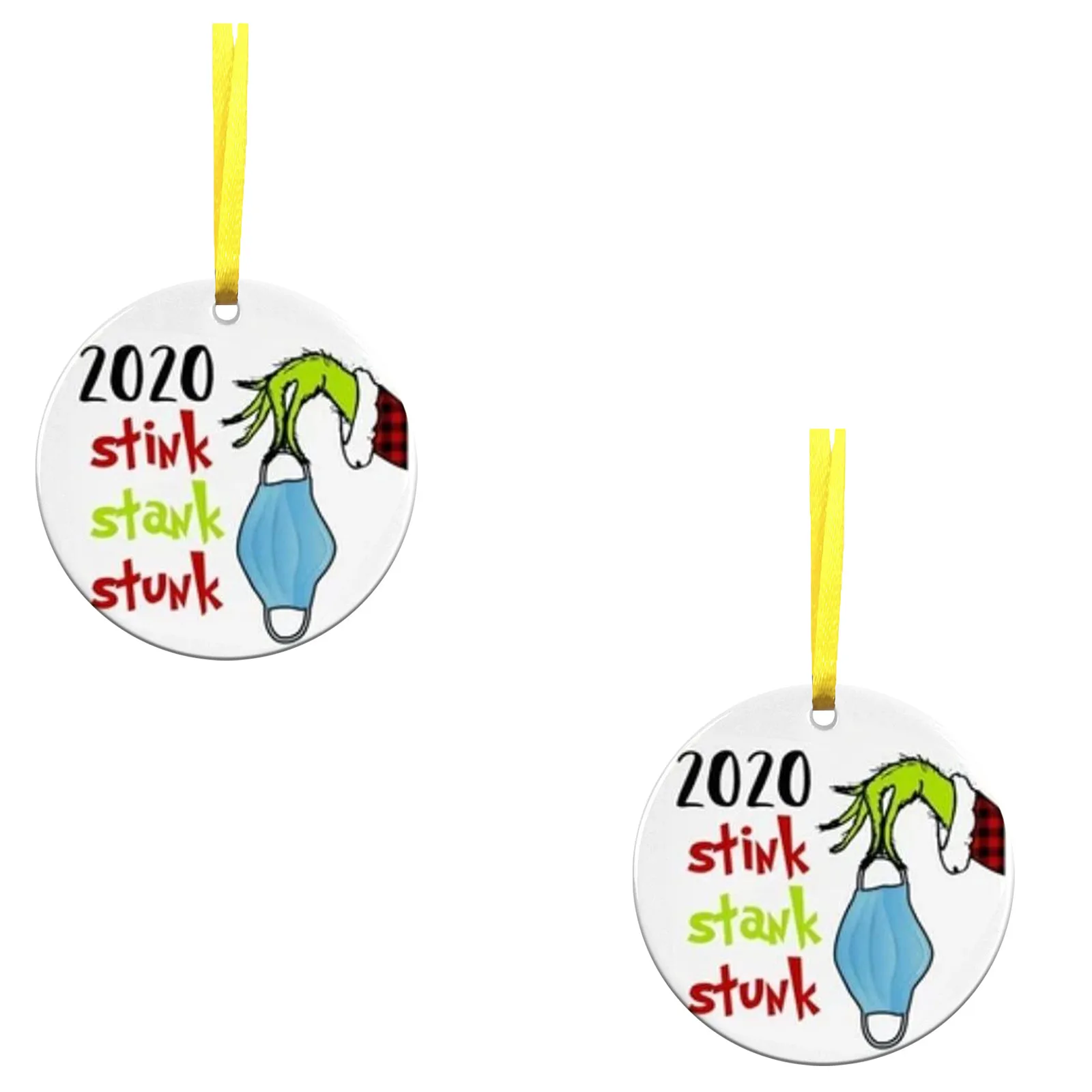 Персонализировать в форме украшения Висячие для рождественской орнамент с елкой