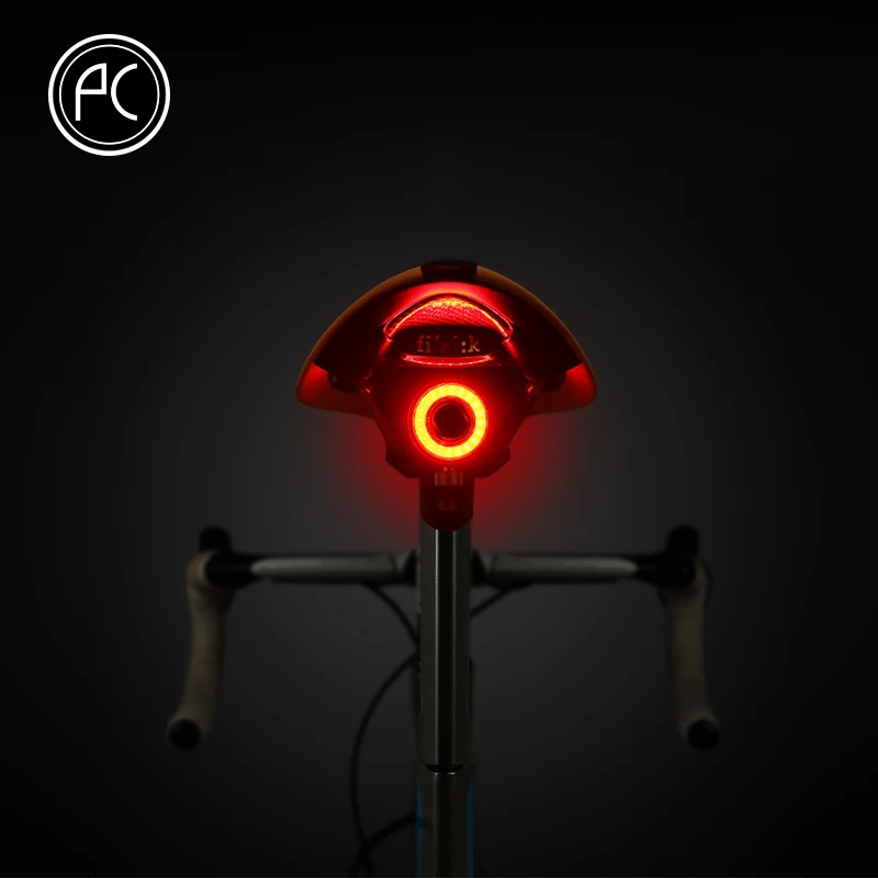 PCycling Bicycle Light Waterproof USB Charging Intelligent Induction Brake Warning Cycling Lamp Safe Night Riding | Спорт и