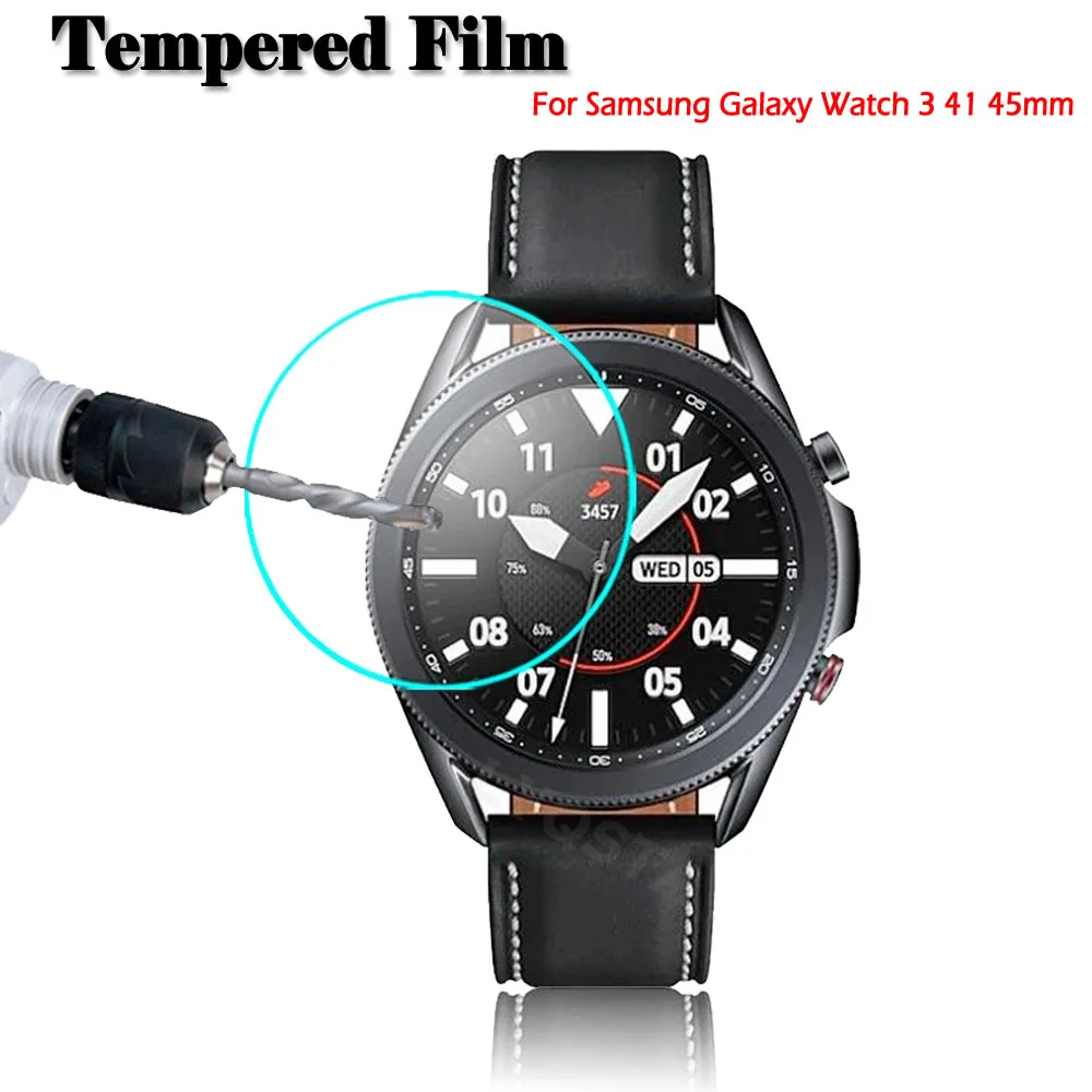 

Закаленное стекло для Samsung Galaxy Watch 3 45 мм 41 мм, пленка с защитой от царапин для Galaxy Watch 42 мм 46 мм, аксессуар