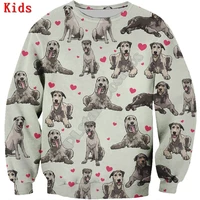 cute irish wolfhound 3d printed hoodies pullover boy for girl long sleeve shirts kids funny animal sweatshirt