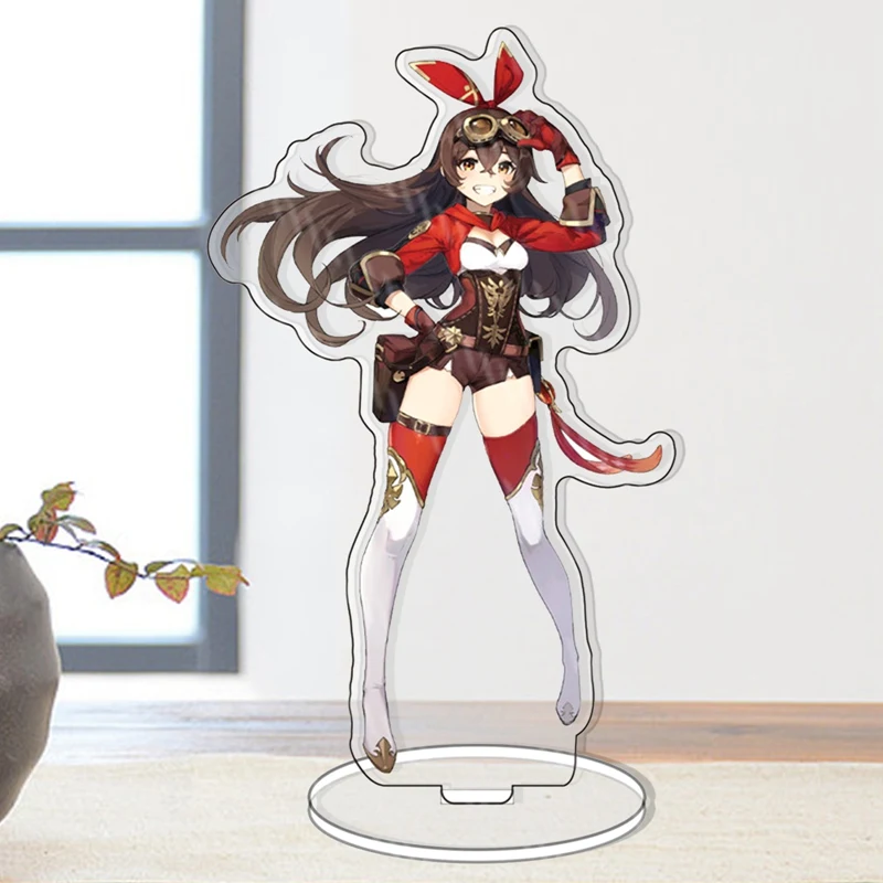 Аниме геншин Импакт мондштадтская тема Жан Лиза акриловая фигурка подставка