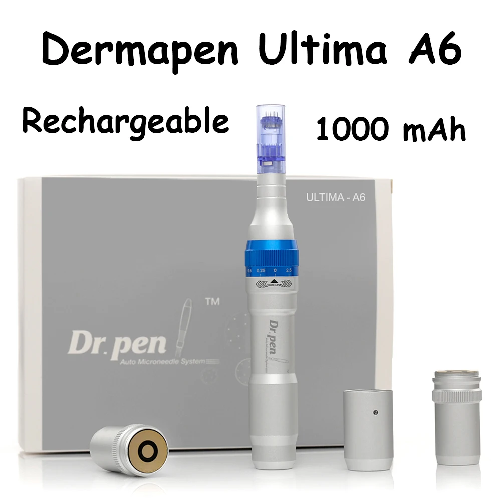 Professional Dermapen Ultima A6 Micro Needling System Mesotherapy Microneedling Derma Dr Pen With 1000 mAh Battery Rechargeable