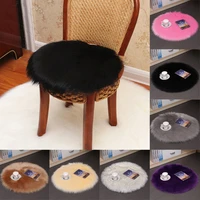 plush chair cushionseat padroundfaux fur woolsofa covercarpetwarmsoftcomfortableliving room