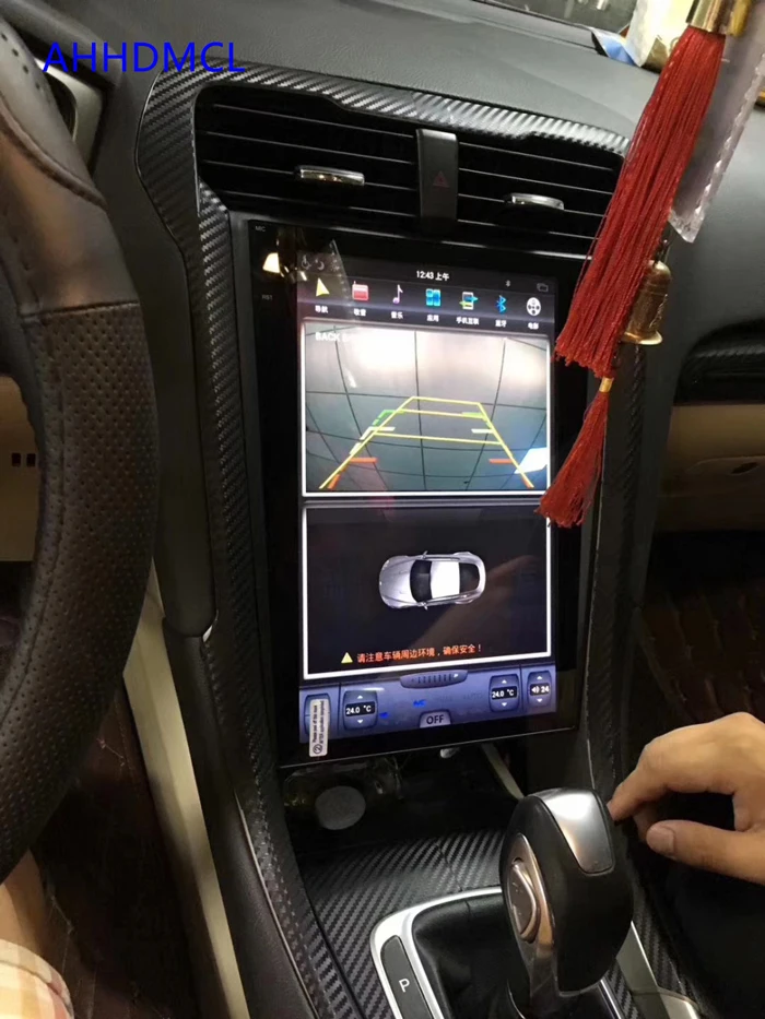 Мультимедийный плеер в стиле Тесла автомобильный стерео проигрыватель на Android с