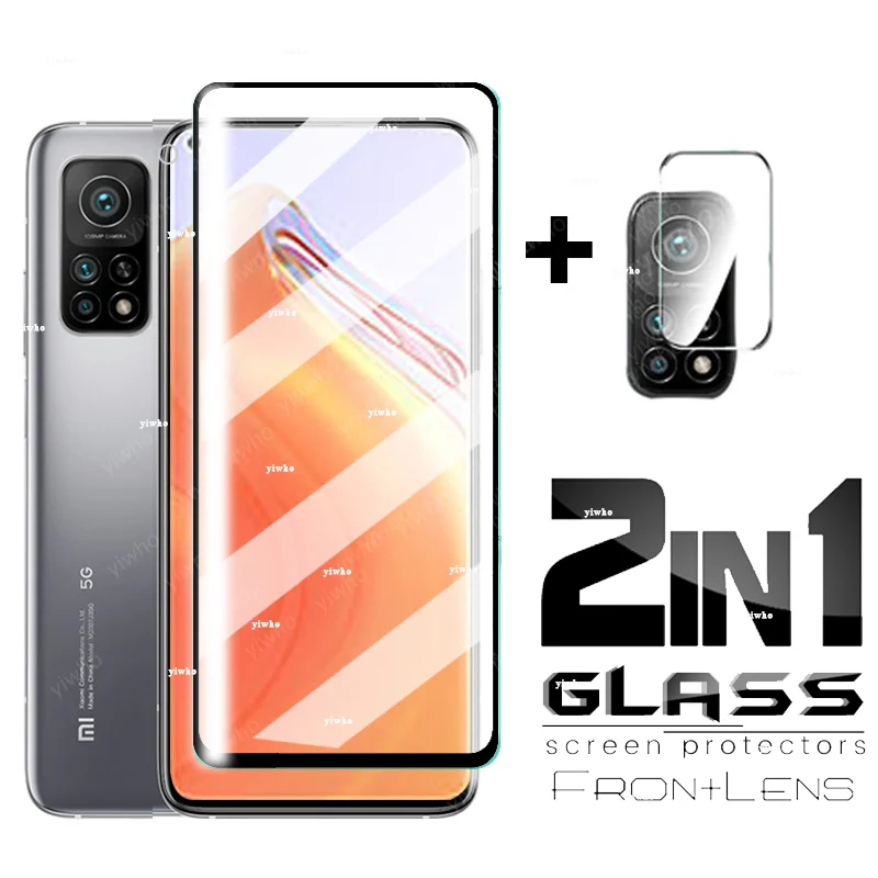

2 в 1 для Xiaomi Redmi K30s 6,67 "закаленное стекло 9H 2.5D Премиум Защита для экрана объектив камеры Защитная стеклянная пленка