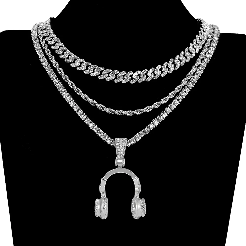 Ожерелье для мужчин и женщин длинная цепочка в стиле хип-хоп панк ювелирные