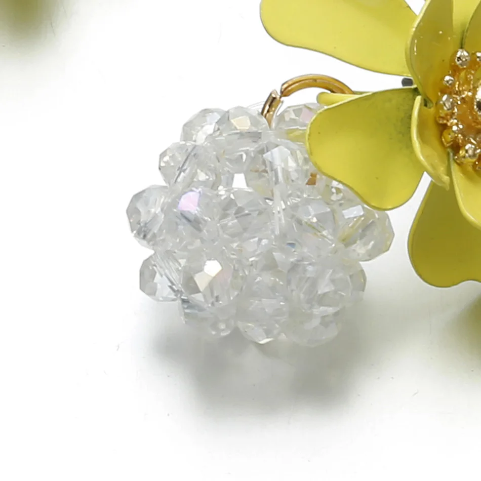 Женские массивные серьги Match Right с жемчугом и цветком модные для женщин висячие