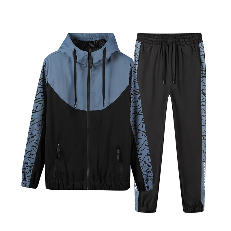 

Men Tracksuit New Fashion Sportswear Suit Spring Autumn 2 Piece Set Sweatshirts Pants Sport Hoodie Clothes Male Jogging Suit