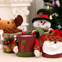 christmas santa clause elf snowman candy gift boxes apple storage box cute animal xmas party table decor home diy ornaments