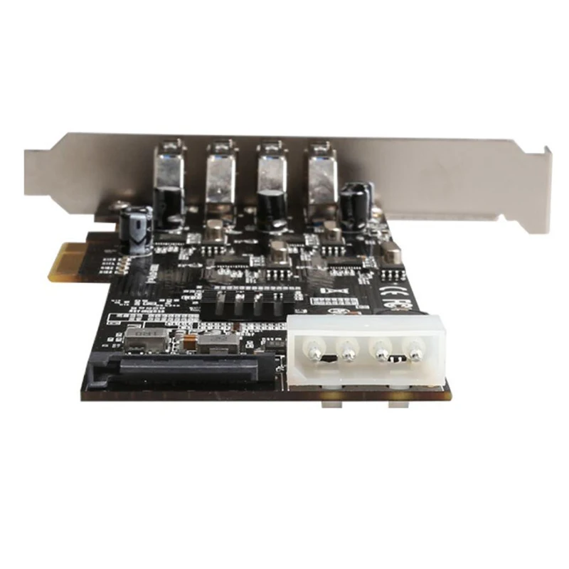 Плата расширения узла IOCREST PCIe 3 0x4 до 4 портов s USB3.2 Gen1 Gen2 Type-A скорость порта