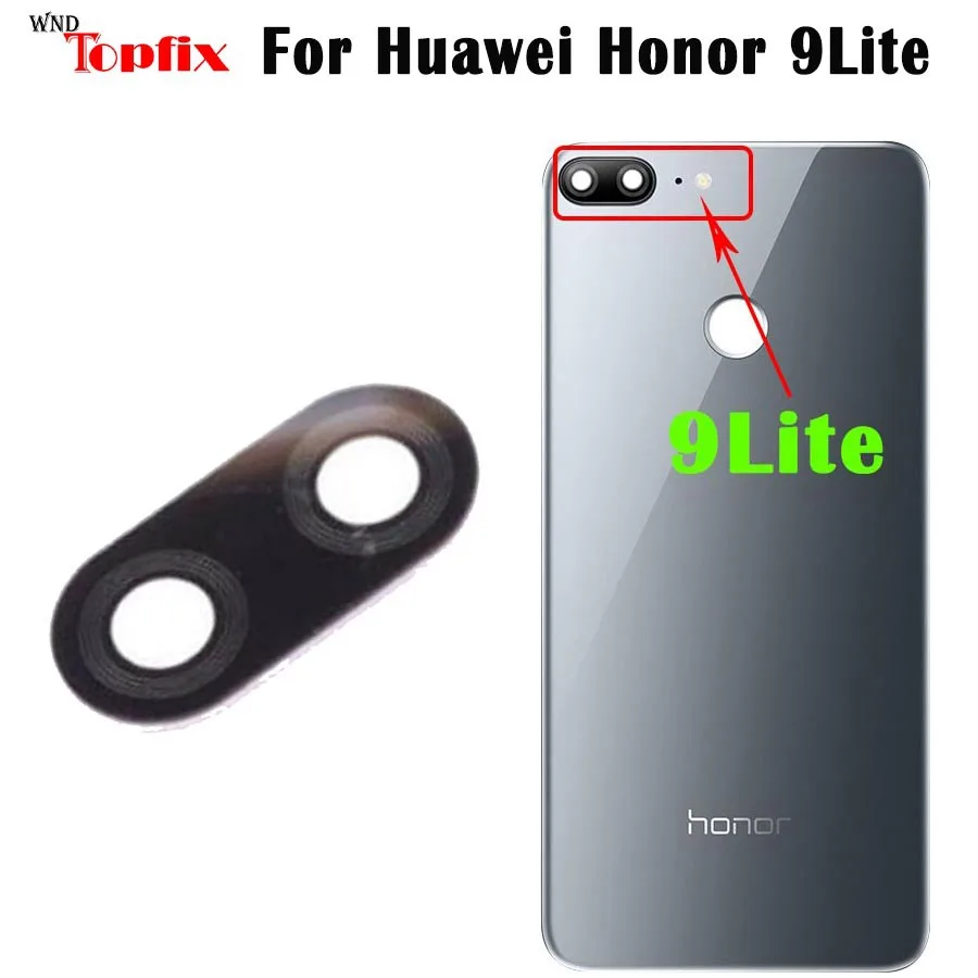 Стекло камеры для huawei honor 9 Lite Оригинальное заднее стекло объектива камеры с наклейкой клей huawei honor 9 Lite стекло камеры
