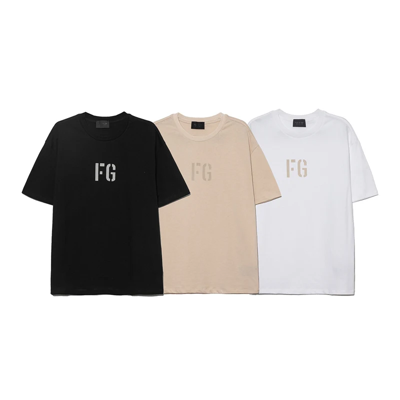 

American high street fashion 2021 New fog High Street hip-hop loose T-shirt Season 7 flocking letter short sleeve men's