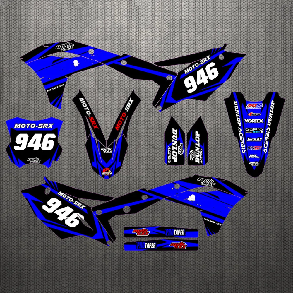 Графические Наклейки для Motocross KXF 250 TEAM наклейки с бесплатными номерами на заказ